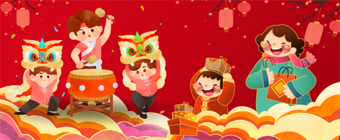 红黄色手绘春节新年年货不打烊美食促销中文电商banner.png